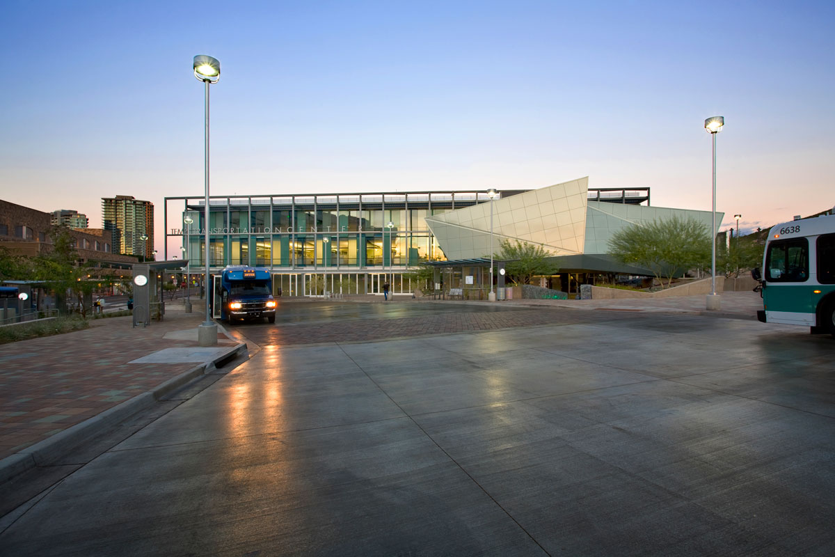 Alucobond Spectra Green, Tempe Transportation Center, Arizona, Otak, Architekton