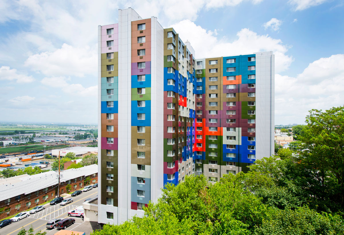 Alucobond Spectra, Paul F. Cullum Tower, Lothrop Associates, North Bergen, New Jersey, Photos by Daniel Lunghi