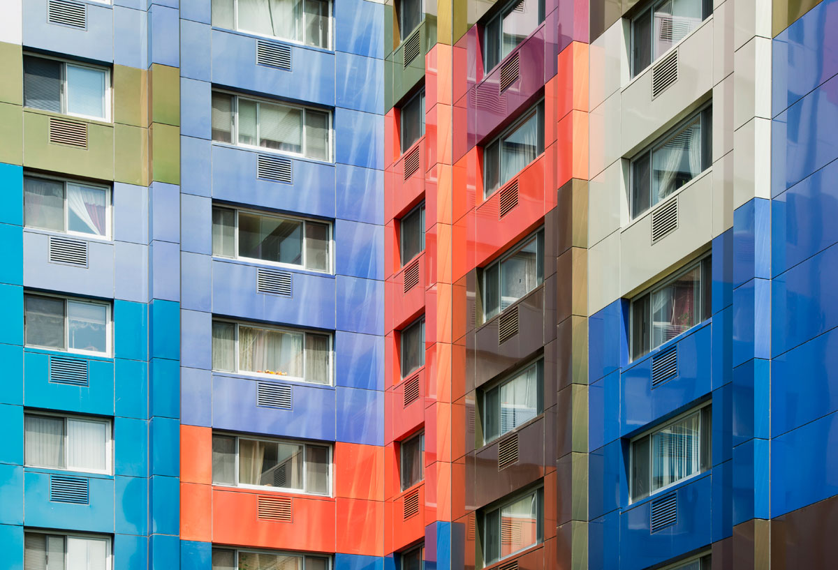 Alucobond Spectra, Paul F. Cullum Tower, Lothrop Associates, North Bergen, New Jersey, Photos by Daniel Lunghi