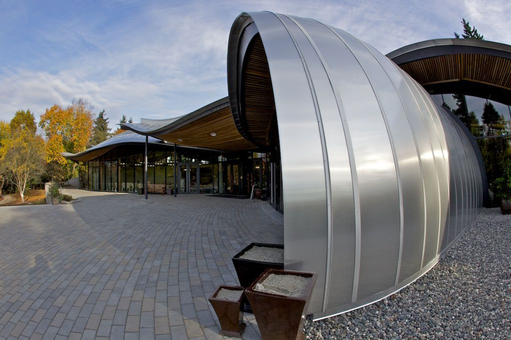 Alucobond, VanDusen Botanical Garden Visitor Centre, Perkins Will, Raymond Chan Photomedia Canada, Vancouver