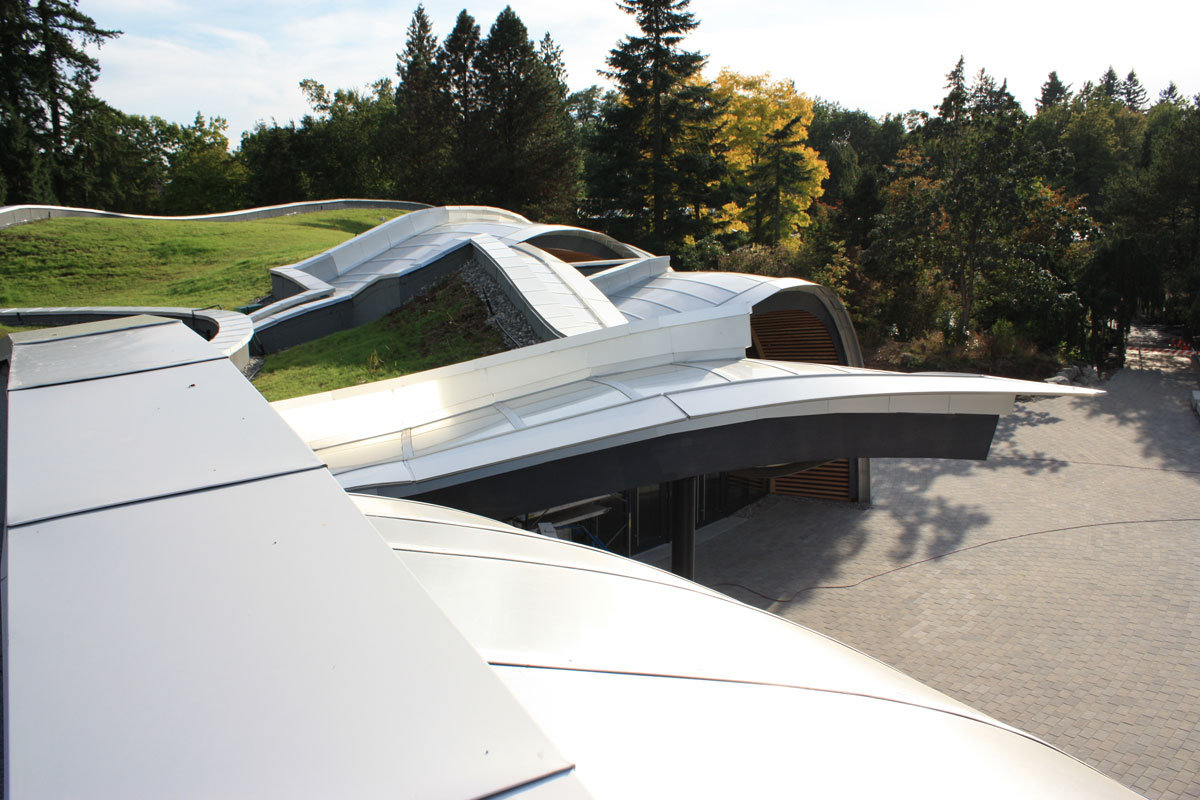 Alucobond, VanDusen Botanical Garden Visitor Centre, Perkins Will, Raymond Chan Photomedia Canada, Vancouver