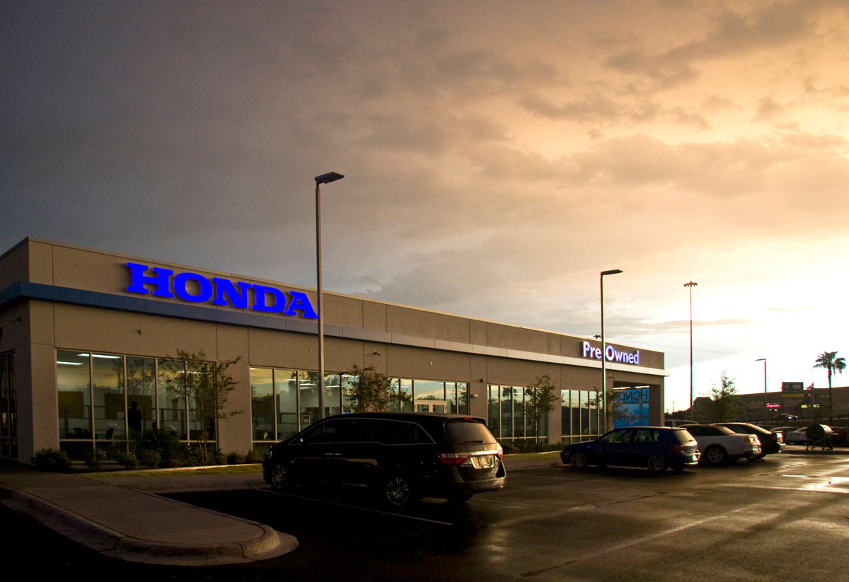 Honda Clark Knapp, Alucobond, Photography by Bob Simpson of Boultinghouse Simpson Gates Architects