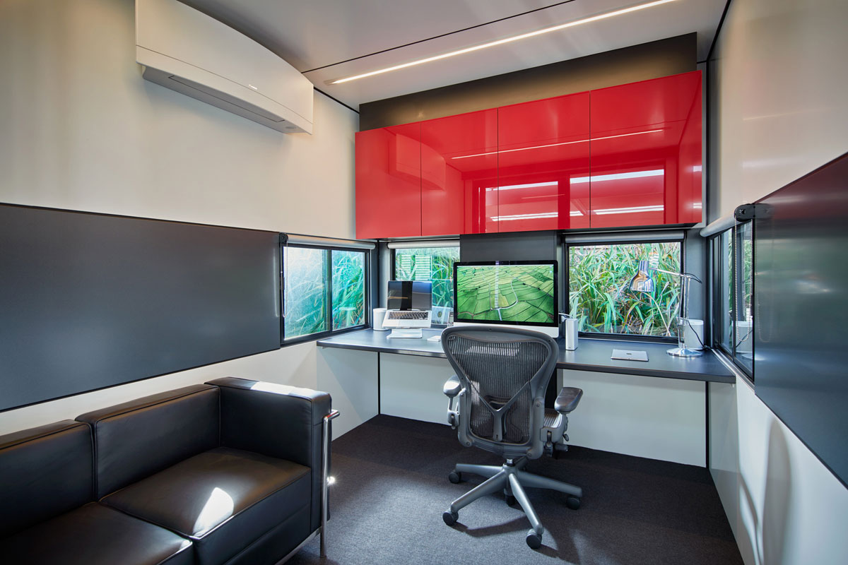 Harwyn Modular Office Pod, Jason Fremder, Australia, Metallic ALUCOBOND® ACM
