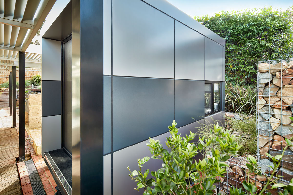 Harwyn Modular Office Pod, Jason Fremder, Australia, Metallic ALUCOBOND® ACM
