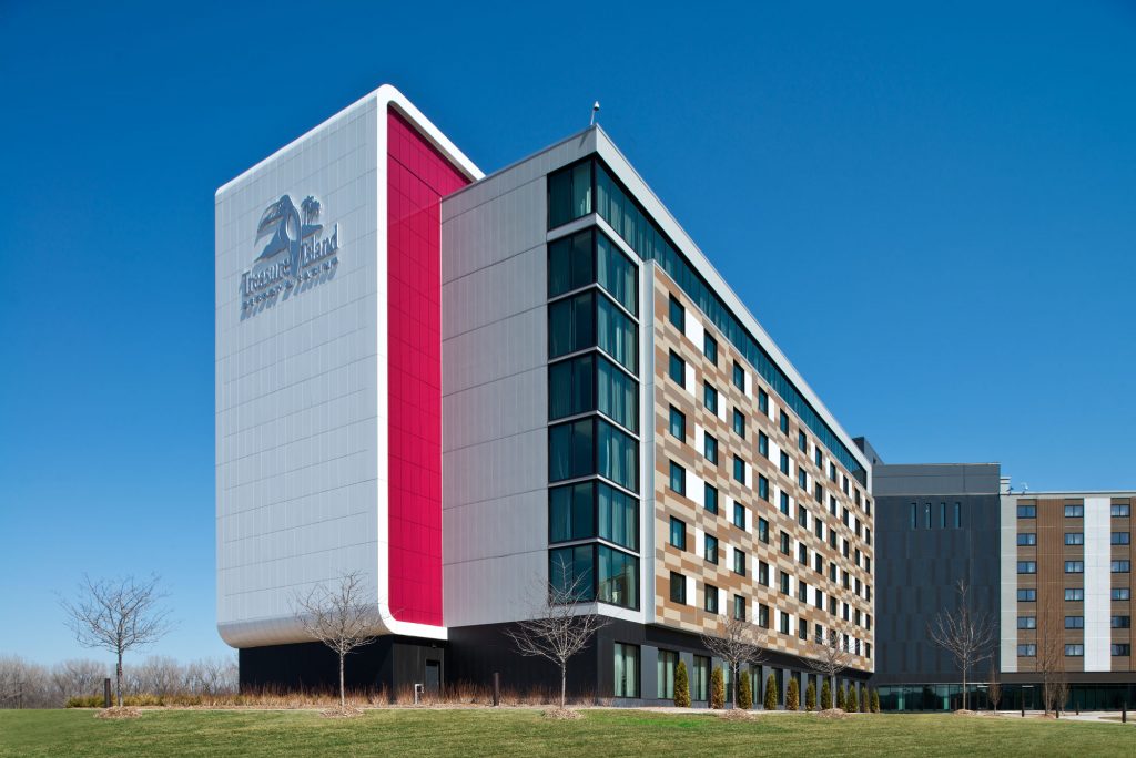 Treaure Island Resort Casino, Welch, Minnesota, RSP Architects, Custom ALUCOBOND® PLUS ACM, Photography Mark Kempf